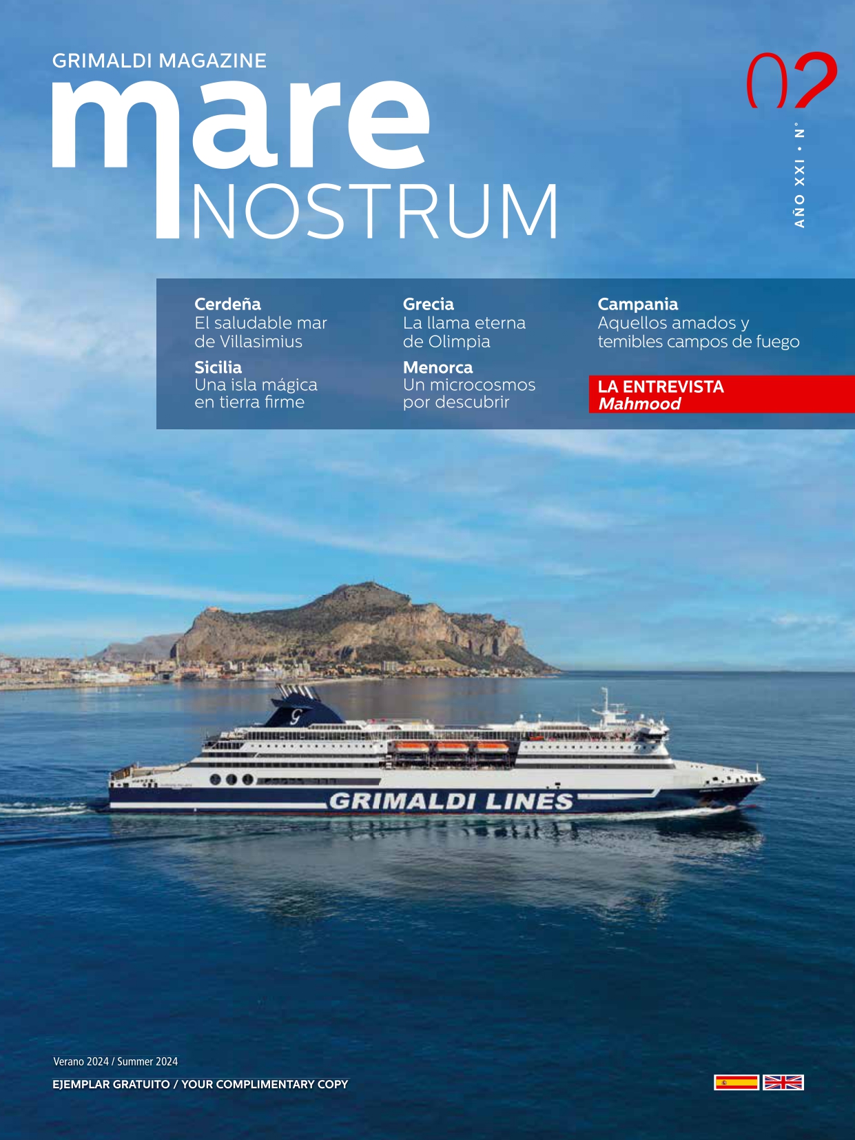 Grimaldi Magazine Mare Nostrum (Year XXI n. 2) Spanish-English