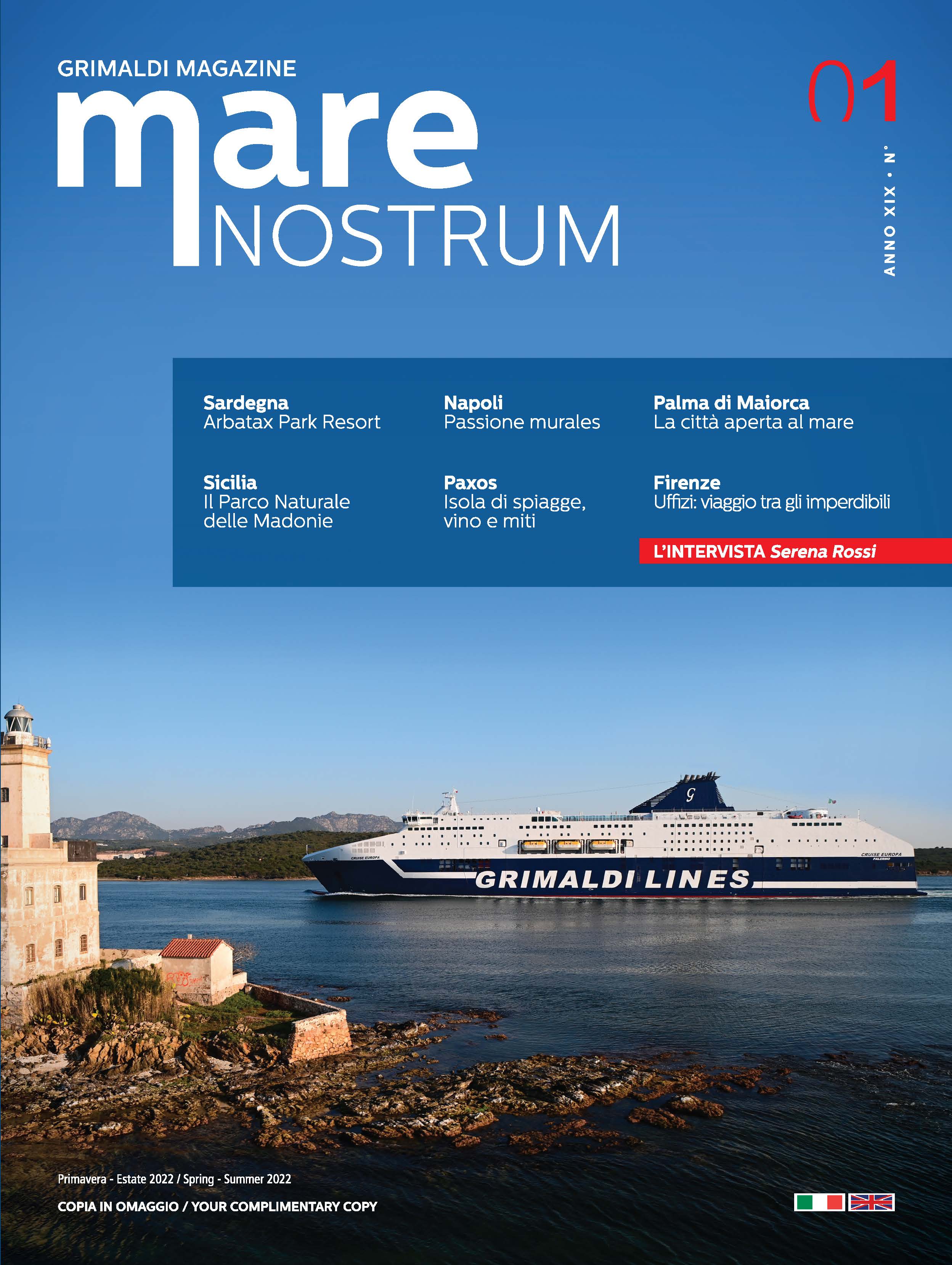 Grimaldi Mare Nostrum Magazine (Year XIX n. 1) Italian-English